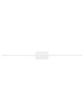 Nova Luce Azure - applique murale - 6,9 x 11,8 x 120,5 cm - 28,5W LED inclus - blanc sable