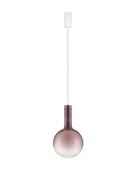 Nova Luce Nostos - lampe suspendue - Ø 25 x 170 cm - 6W dimmable LED inclus - brun et or