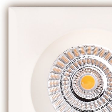 Maxlight Technical Spot H0064 - spot encastré 1L - 90 x 90 mm, Ø 76 mm taille d'encastrement - 7,5W LED inclus - blanc
