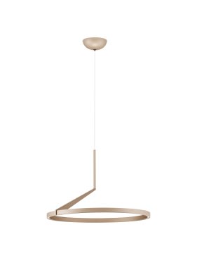 Nova Luce Tilia - suspension - Ø 60 x 250 cm - LED 31W dimmable incluse - moka