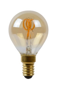 Lucide Ampoule à filament LED - Ø 4,5 x 7 cm - E14 - 3W dimmable - 2200K - ambre