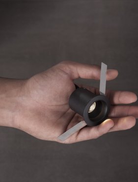 Nova Luce Uho - spot encastré - Ø 45 mm - taille d'encastrement 38 mm - 3W LED inclus - noir