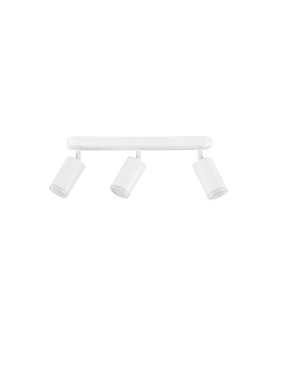 Nova Luce Mao - spot en saillie 3L - 5,5 x 16,5 x 38 cm - IP44 - blanc sable