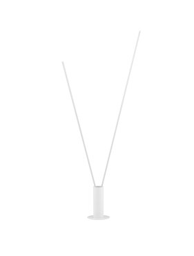 Nova Luce Kimolia - lampadaire - Ø 22 x 180,7 cm - 49W dimmable LED inclus - blanc mat
