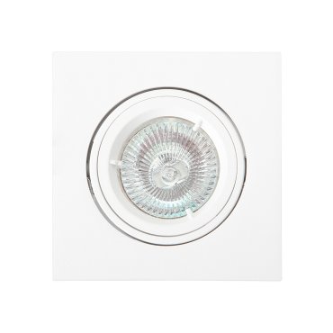 Maxlight Technical Spot - spot encastré 1L - 95 x 95 mm, Ø 80 mm encastrable - blanc