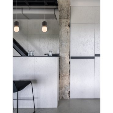 Nova Luce Zero - lampe suspendue - Ø 10 x 120 cm - gris