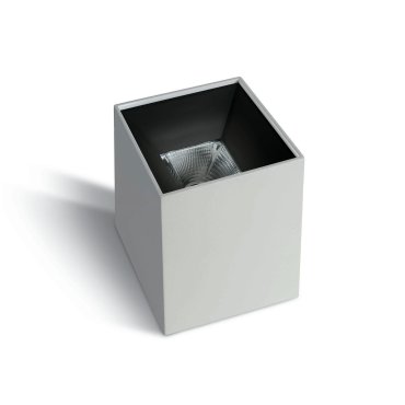ONE Light Dark Light Pro Square Cylinders - spot en saillie 1L - 8 x 8 x 10,4 cm - 10W LED inclus - blanc