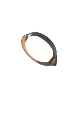 Lutec Polo - Applique d'extérieur - 16,2 x 18 x 16,4 cm - 15W LED inclus - IP54 - anthracite