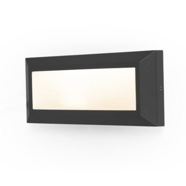 Lutec Helena - applique d'extérieur - 23 x 3 x 10 cm - 10W LED inclus - IP54 - noir