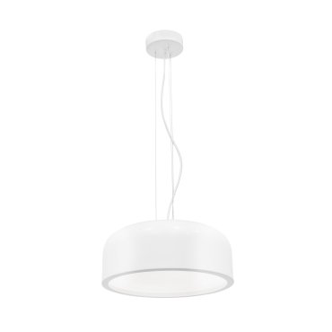 MODÈLE D’EXPOSITION - Nova Luce Perleto - lampe suspendue - Ø 35 x 133 cm - blanc