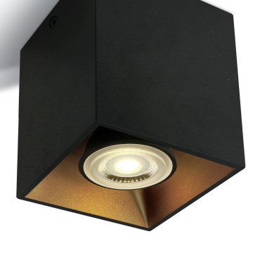 ONE Light GU10 Cylindres décoratifs carrés - spot en saillie 1L - 8,3 x 8,3 x 9,4 cm - noir