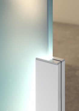 Klus KRAV-810 - Profilé LED pour parois en verre d'une épaisseur de 8mm à maximum 10mm - 1,4 x 2,5 cm - argent anodisé