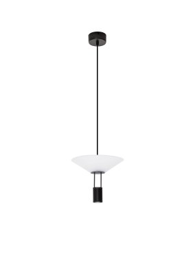 Nova Luce Anafi - lampe suspendue - Ø 22 x 210 cm - 8W LED inclus - noir sablé