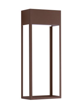 Nova Luce Moby - applique murale extérieure - 16 x 40 x 9 cm - 20W LED inclus - IP65 - corten