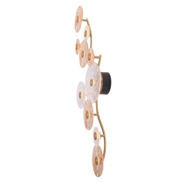 Maxlight Allure - applique murale en saillie - 47 x 123,5 cm - 10 x 4,3W LED inclus - or mat
