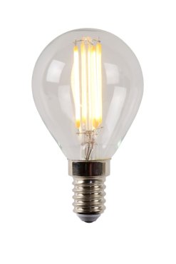 Lucide Ampoule à filament LED - Ø 4,5 x 7,7 cm - E14 - 4W dimmable - 2700K - transparent