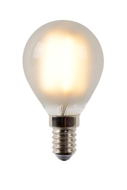 Lucide Ampoule à filament LED - Ø 4,5 x 7,7 cm - E14 - 4W dimmable - 2700K - albâtre