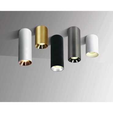 ONE Light Chill Out Cylinder GU10 - spot en saillie 1L - Ø 7,5 x 25 cm - noir
