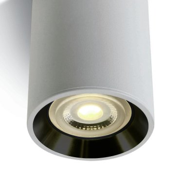 ONE Light Dark Light Cylinders - plafonnier - Ø 7 x 10 cm - blanc et noir