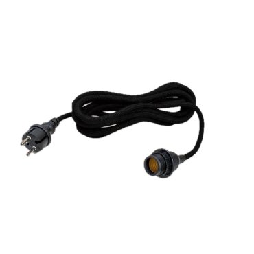 New Garden Arteixo - lampe suspendue avec prise - Ø 4,5 x 500 cm - IP54 - noir