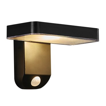 Nordlux Rica Square Solar - applique murale extérieure à énergie solaire - 18 x 12 x 12,8 cm - 5W LED inclus - IP44 - noir