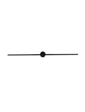 Nova Luce Cretel - applique murale - 90 x 8,3 x 1,5 cm - 15W LED inclus - IP44 - noir