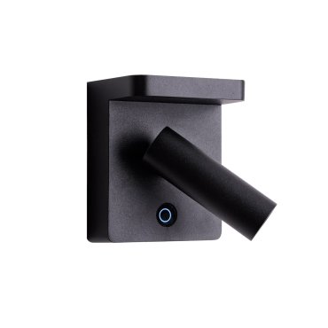 Maxlight Lofer - applique murale avec interrupteur - 9 x 7 x 11 cm - 7W LED inclus - noir
