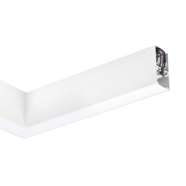 Nova Luce Dido - profilé lumineux linéaire - 34,5 x 3,8 x 7 cm - 20W LED inclus - blanc - couleur de lumière blanc chaud
