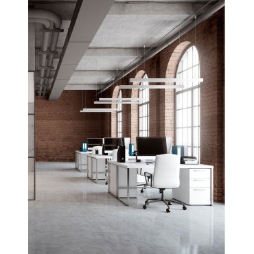 Nova Luce Gent - profilé lumineux linéaire - 120 x 3,8 x 7 cm - 40W LED inclus - blanc - couleur de lumière blanc chaud
