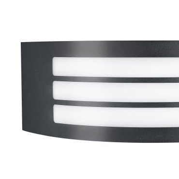 Nova Luce Zenith - applique d'extérieur - 30,5 x 9 x 10,5 cm - IP44 - gris foncé