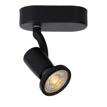 Lucide Jaster - spot en saillie - 11,7 x 6 x 15,5 cm - 5W LED inclus - noir