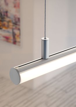 KLUS JAZ - profilé - Ø 3 cm - argent anodisé