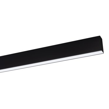 Nova Luce Gent - profilé lumineux linéaire - 120 x 3,8 x 7 cm - 40W LED inclus - noir - couleur de lumière blanche