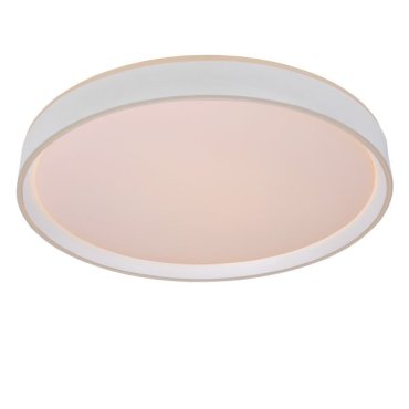 Lucide Nuria - plafonnier - Ø 50 x 7,5 cm - 36W LED inclus - 3 niveaux de gradation - blanc