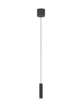 Nova Luce Doc - lampe suspendue - Ø 3 x 120 cm - 5W LED inclus - noir