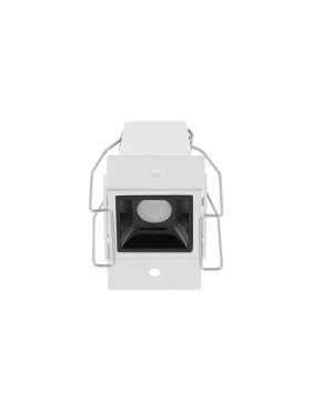 Nova Luce Akira - spot à encastrer - 7,1 x 7,2 cm - 42 x 41 mm taille d'encastrement - 3W LED inclus - noir - blanc chaud