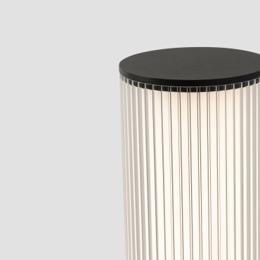 Faro Tura - lampe de jardin - Ø 16 x 105 cm - 28W LED inclus - IP65 - gris foncé