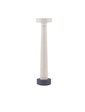 Nova Luce Cram - lampe de jardin - Ø 11,5 x 50 cm - 5W LED inclus - IP65 - sablé