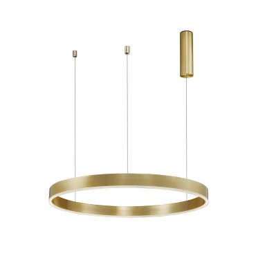 Nova Luce Motif - lampe suspendue - Ø 80 x 120 cm - 48W LED dimmable inclus - laiton doré