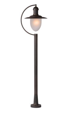 Lucide Aruba - lampe de jardin - 25 x 28,5 x 110 cm - IP44 - brun rouille