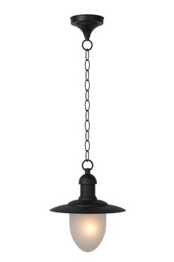 Lucide Aruba - lampe suspendue - Ø 25 x 78 cm - IP44 - noir