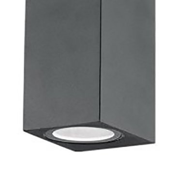 Nova Luce Nero - applique d'extérieur - 6,7 x 8 x 15 cm - IP54 - gris foncé