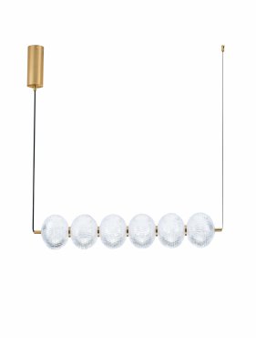 Nova Luce Klelia - lampe suspendue - 85 x 120 x 15 cm - 34W dimmable LED inclus - laiton doré