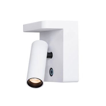 Maxlight Lofer - applique murale avec interrupteur - 9 x 7 x 11 cm - 7W LED inclus - blanc