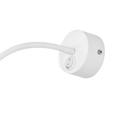 Nova Luce Flex - applique murale avec interrupteur - Ø 7 x 30 cm - 3W LED inclus - blanc