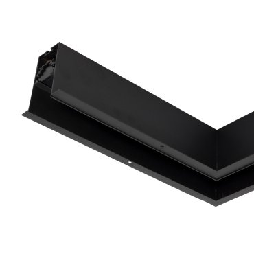 Nova Luce Q-Connecteur pour profilé magnétique encastré - 30 x 30 x 7,5 cm - noir