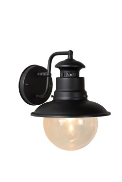 Lucide Figo - applique d'extérieur - 21,5 x 24 x 26,8 cm - IP44 - noir