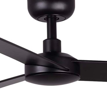 Faro Rudder S - ventilateur de plafond - Ø 106 cm - noir mat et noyer