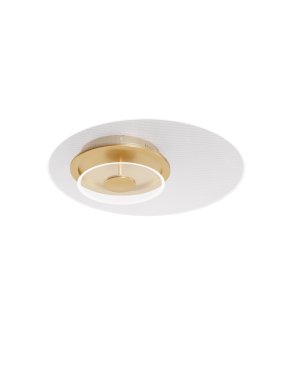 Nova Luce Copo - plafonnier - Ø 50 x 9,6 cm - 29W dimmable LED inclus - laiton doré