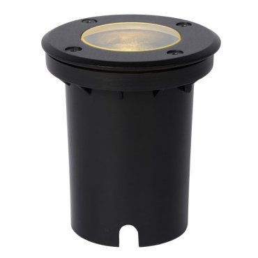 Lucide Biltin - spot extérieur au sol - Ø 108 mm, Ø 104 mm encastrable - IP67 - noir